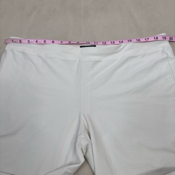 Eileen Fisher Woman Plus Size 1X Washable Stretch Crepe Pants Slim Ankle in Bone - Picture 10 of 15